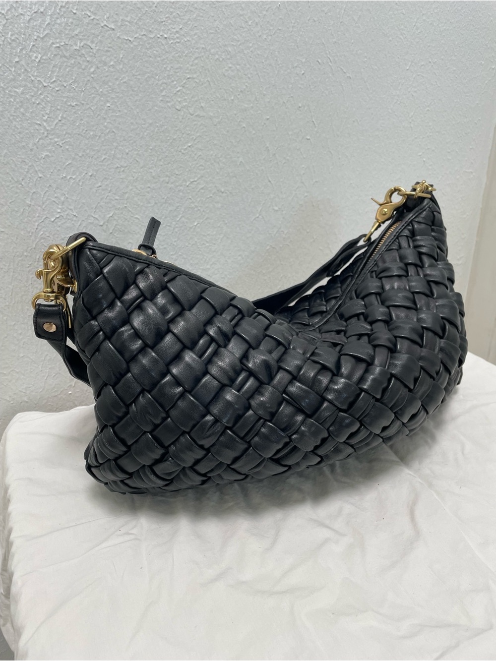 Clare V. Moyen Messenger and Neon Shortie Strap
